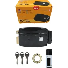Kale 157EL Elektrikli Tirajlı Kilit Siyah (14mm-52mm)