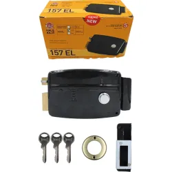 Kale 157EL Elektrikli Tirajlı Kilit Siyah (14mm-52mm) Kale 157EL Elektrikli Tirajlı Kilit Siyah (14mm-52mm)